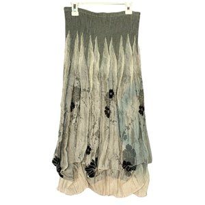 Anthropologie Lapis Midi Floral Skirt (Size: OS)